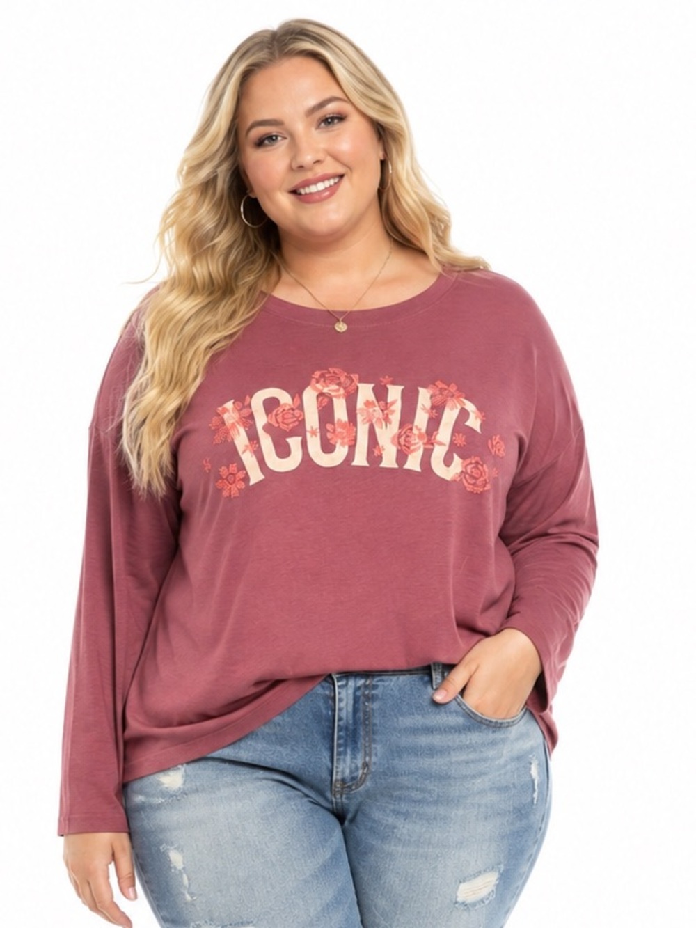 Torrid Iconic Floral Wild Ginger Heritage Jersey Relaxed Graphic Tee 3X NWT